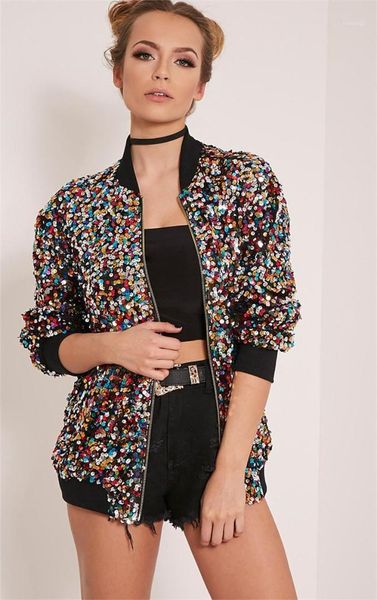 jacket fashion casual autumn spring loose pilot jacket womens clothing womens designer sequins, Black;brown
jacket fashion casual autumn spring loose pilot jacket womens clothing womens designer sequins, Black;brown