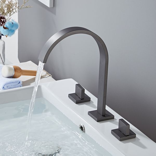 bathroom sink faucets basin faucet gun grey tap gold square brass 3 hole double handle and cold water
bathroom sink faucets basin faucet gun grey tap gold square brass 3 hole double handle and cold water