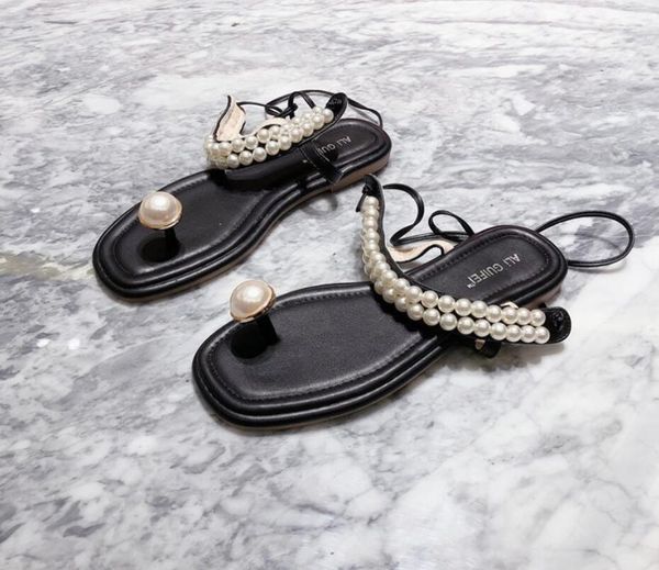 2020 summer genuine leather women sandals fashion beige black pearl beaded flat shoes beach sandal shoes
2020 summer genuine leather women sandals fashion beige black pearl beaded flat shoes beach sandal shoes