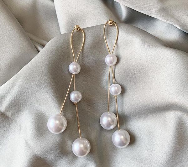 2020 new fashion pearl earrings long 18k gold tassel earrings for women jewelry designer sweet dangle earrings, Golden
2020 new fashion pearl earrings long 18k gold tassel earrings for women jewelry designer sweet dangle earrings, Golden