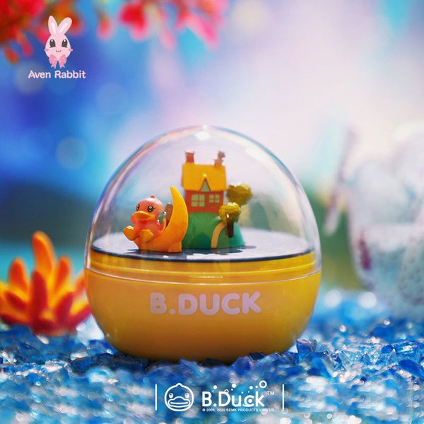 Blind Box Exquisite Collection Duck Dream Journey Rotating Little Yellow Duck Music Capsule Cute Gift Deskdoll Car Decoration Genuine