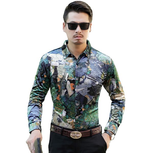 new men's shirt men's new fashion velvet slim fit shirt long-sleeved casual flowers size -3xl, White;black
new men's shirt men's new fashion velvet slim fit shirt long-sleeved casual flowers size -3xl, White;black