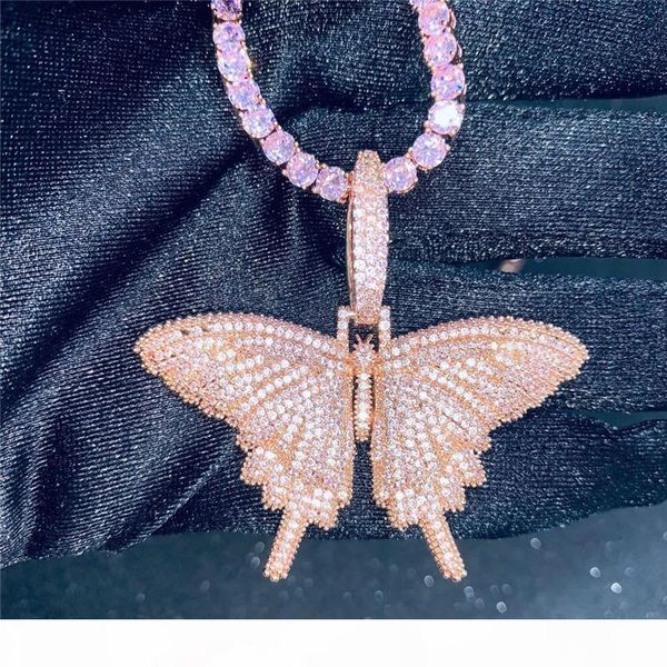 men women ale punk jewelry gold plated ice out bling cz butterfly pendant with cz tennis chain jewelry gift for friend, Silver
men women ale punk jewelry gold plated ice out bling cz butterfly pendant with cz tennis chain jewelry gift for friend, Silver