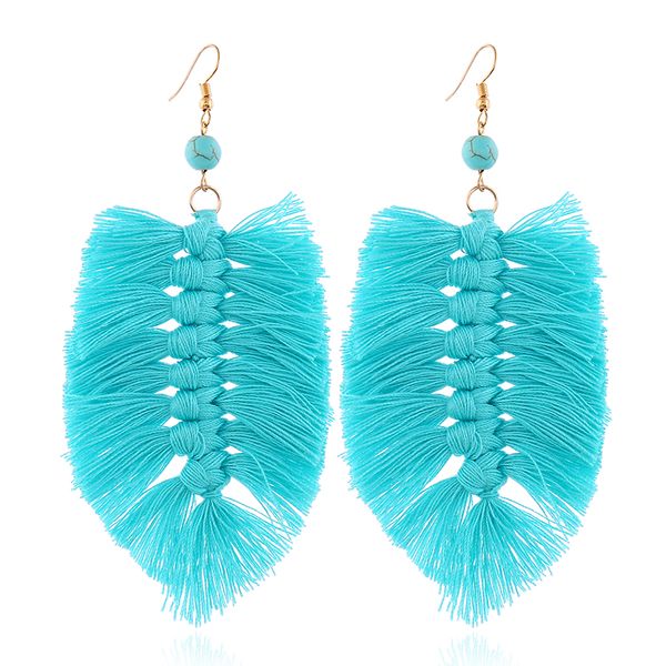 new 2020 big tassel earrings for women beaded cotton fabric handmade knot long blue red yellow white pink earings, Silver
new 2020 big tassel earrings for women beaded cotton fabric handmade knot long blue red yellow white pink earings, Silver