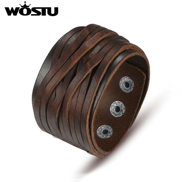 tennis wostu genuine leather wrap vintage brown bracelet & bangles for men women luxury jewelry gift, Golden;silver
tennis wostu genuine leather wrap vintage brown bracelet & bangles for men women luxury jewelry gift, Golden;silver