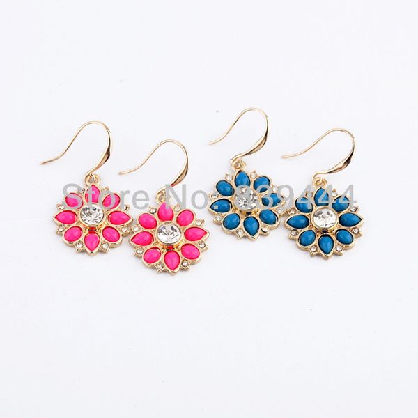 dangle & chandelier fashion antique gold color jewelry crystal plant earrings pink blue, Silver
dangle & chandelier fashion antique gold color jewelry crystal plant earrings pink blue, Silver