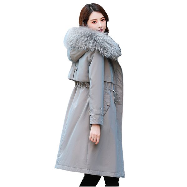 women's down & parkas jacket female mid-length long big fur collar 2021 winter fashion waist slim hooded white duck coat, Black
women's down & parkas jacket female mid-length long big fur collar 2021 winter fashion waist slim hooded white duck coat, Black