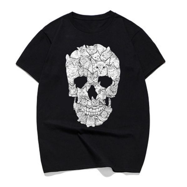 cat skull design horror skull t shirt halloween men short sleeve men terror t-shirt cotton round neck tees printing
cat skull design horror skull t shirt halloween men short sleeve men terror t-shirt cotton round neck tees printing