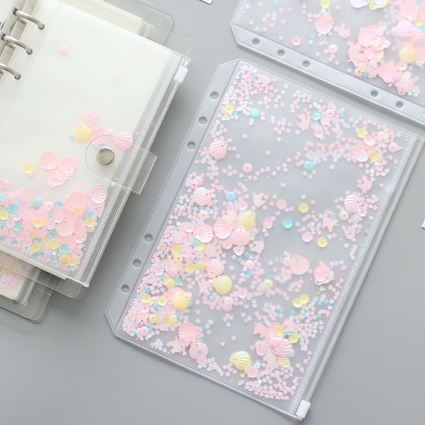 a5a6 pink shell sequins spiral zipper bag divider planner accessories diary notebook file storage bag for filofax dokibook, Purple;pink
a5a6 pink shell sequins spiral zipper bag divider planner accessories diary notebook file storage bag for filofax dokibook, Purple;pink