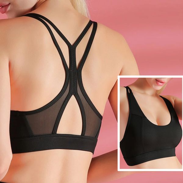 mesh yoga bra high strength shockproof gym fitness bra women workout running woman plus size sports criss cross, White;black
mesh yoga bra high strength shockproof gym fitness bra women workout running woman plus size sports criss cross, White;black