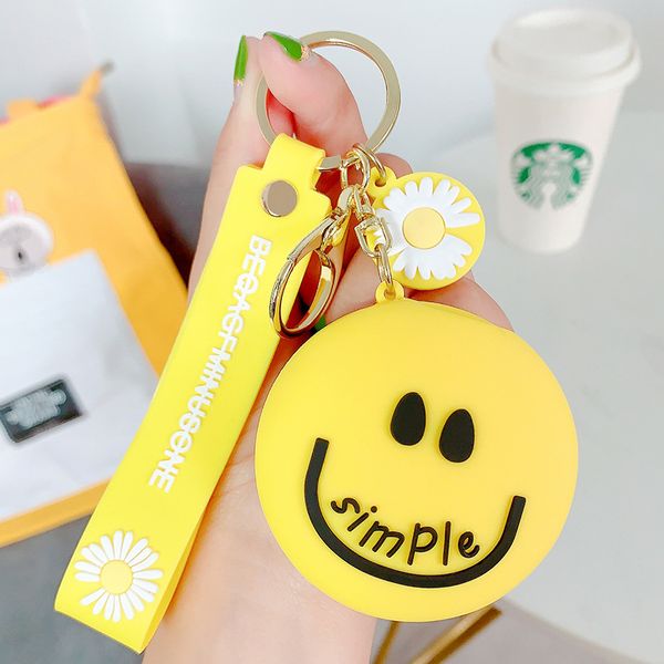 key chain daisy makeup mirror key ring smiling face car keychains girl student bag pendant key chain fashion, Silver
key chain daisy makeup mirror key ring smiling face car keychains girl student bag pendant key chain fashion, Silver