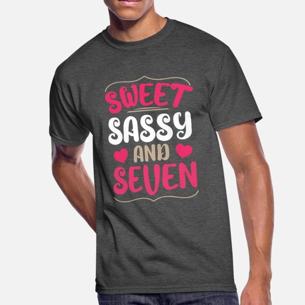 kids sweet sassy and seventh birthday girl gift t shirt men customize cotton round collar pattern interesting new style summer style shirt
kids sweet sassy and seventh birthday girl gift t shirt men customize cotton round collar pattern interesting new style summer style shirt