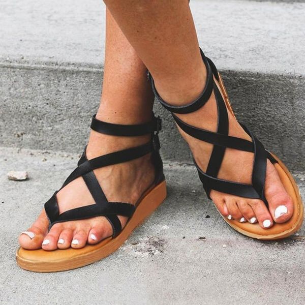 лето женщины плоских сандалий open toe дышащих сандалии твердых флип-флоп-бич обувь пряжки ремешок кожа lady zip слиппер dropship, Black
лето женщины плоских сандалий open toe дышащих сандалии твердых флип-флоп-бич обувь пряжки ремешок кожа lady zip слиппер dropship, Black