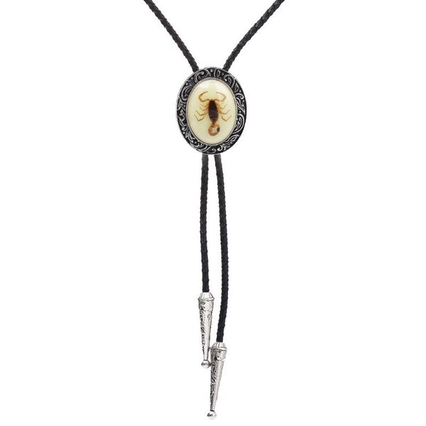 western cowboy artificial leather necktie necklace luminous scorpion pendant for men, Black;gray
western cowboy artificial leather necktie necklace luminous scorpion pendant for men, Black;gray