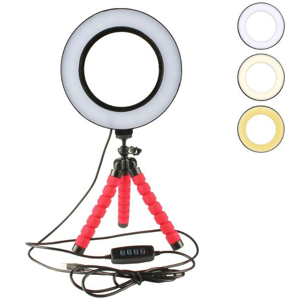 led selfie ring light dimmable with cradle head mini flexible sponge ocs tripod stand for makeup video live studio pgrap
led selfie ring light dimmable with cradle head mini flexible sponge ocs tripod stand for makeup video live studio pgrap
