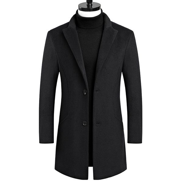 2020 autumn and winter men's casual jacket thick wool windbreaker business men's lapel classic black coat long coat shirt
2020 autumn and winter men's casual jacket thick wool windbreaker business men's lapel classic black coat long coat shirt