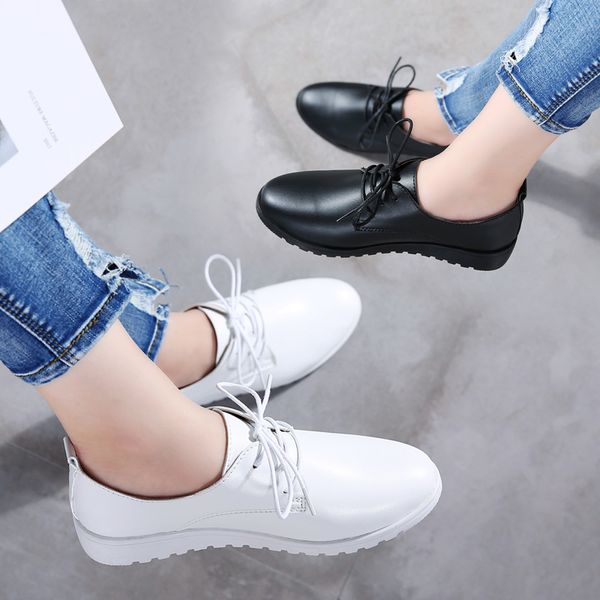 weideng microfiber wear resistant flat shoes lace up casual british style white shoes elegant outdoor comfortable autumn women, Black
weideng microfiber wear resistant flat shoes lace up casual british style white shoes elegant outdoor comfortable autumn women, Black