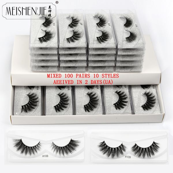 meishenjie 20/30/50/100 pairs wholesale eyelashes 3d fluffy mink lashes natural soft false eyelashes hand made makeup eye lashes
meishenjie 20/30/50/100 pairs wholesale eyelashes 3d fluffy mink lashes natural soft false eyelashes hand made makeup eye lashes