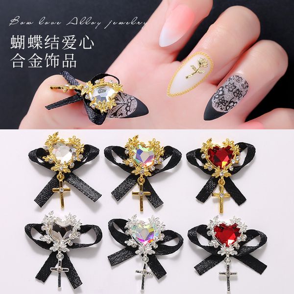 5pcs/lot clear/ab alloy black bow retro 3d nail art decorations jewelry gem japanese style cross manicure design new nail charm, Silver;gold
5pcs/lot clear/ab alloy black bow retro 3d nail art decorations jewelry gem japanese style cross manicure design new nail charm, Silver;gold