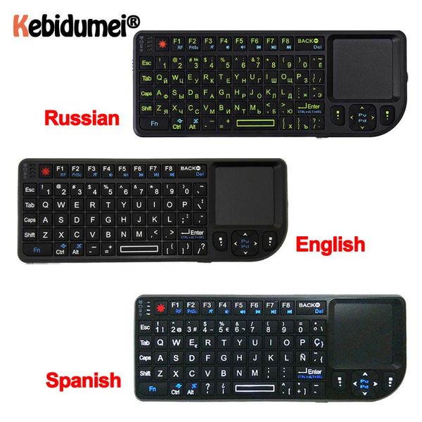 spanish/russian/english 3 in 1 mini wireless keyboard air mouse 2.4g handheld touchpad for gaming for smart tv box android
spanish/russian/english 3 in 1 mini wireless keyboard air mouse 2.4g handheld touchpad for gaming for smart tv box android