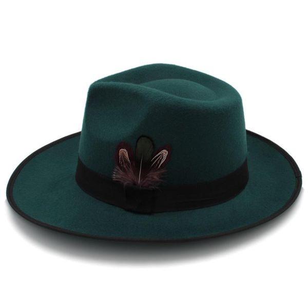 fashion men felt fedora hat with wide brim jazz panama hat gentleman sombrero godfather punk belt size 58cm, Blue;gray
fashion men felt fedora hat with wide brim jazz panama hat gentleman sombrero godfather punk belt size 58cm, Blue;gray