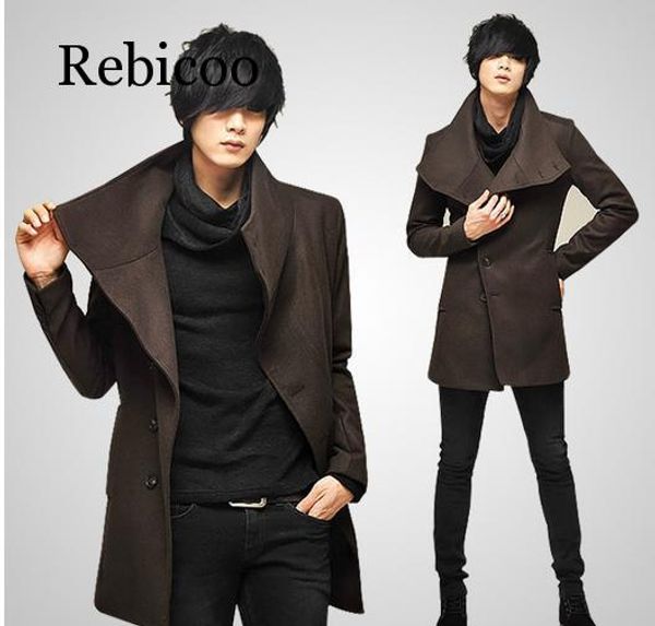 winter new foreign trade men's woolen coat male korean version of the long paragraph lapel windbreaker men's fashion personality, Black
winter new foreign trade men's woolen coat male korean version of the long paragraph lapel windbreaker men's fashion personality, Black