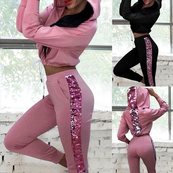 women 2 piece set tracksuit hoodies sweatshirt 2019 new female casual sport suit set long sleeve jogger fitness leggings, Gray
women 2 piece set tracksuit hoodies sweatshirt 2019 new female casual sport suit set long sleeve jogger fitness leggings, Gray