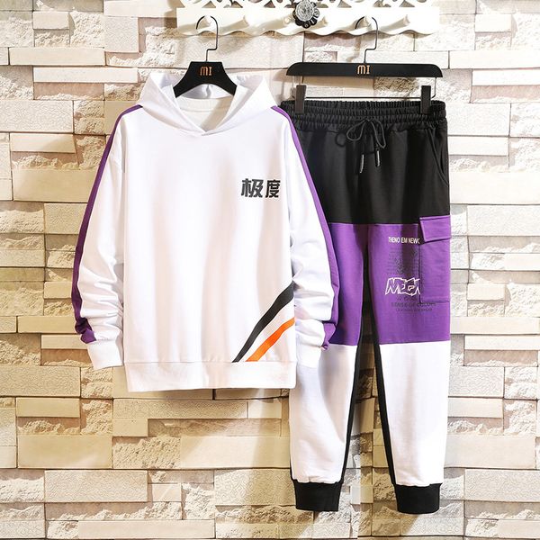 hip hop men's tracksuit sportswear black sets 2020 spring autumn casual two piece fashion clothes hoodies+sweatpant kg-28, Gray
hip hop men's tracksuit sportswear black sets 2020 spring autumn casual two piece fashion clothes hoodies+sweatpant kg-28, Gray