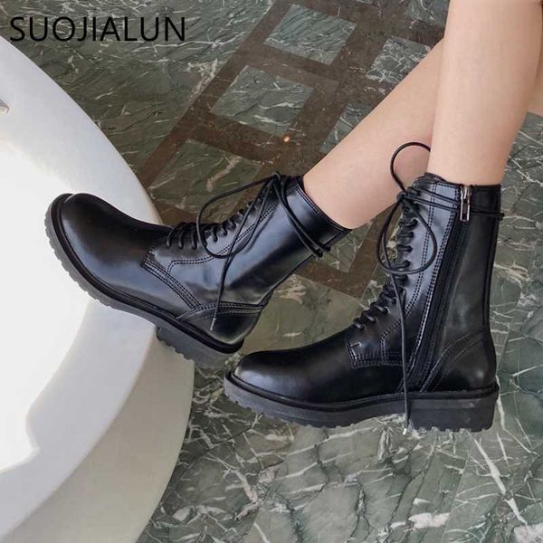 suojialun 2020 new fashion women boot microfiber leather women short botas female british motorcycle boot, Black
suojialun 2020 new fashion women boot microfiber leather women short botas female british motorcycle boot, Black