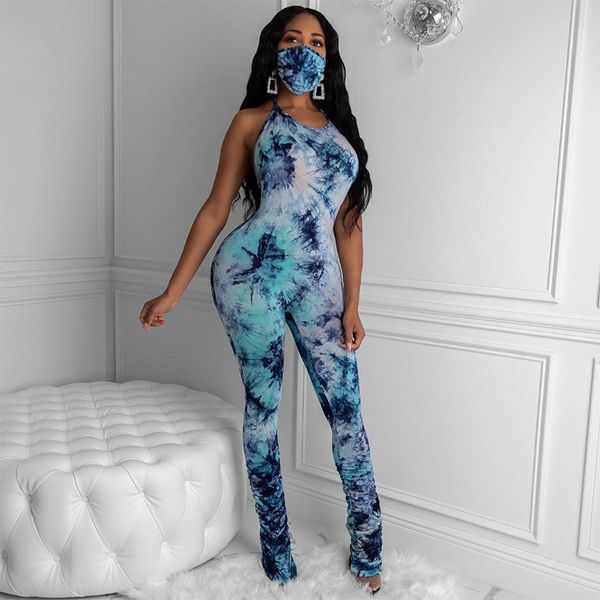women jumpsuit slim printed tie dye backless sleeveless long pants ladies new lace-up pleated fashionable street-srompers, Black;white
women jumpsuit slim printed tie dye backless sleeveless long pants ladies new lace-up pleated fashionable street-srompers, Black;white
