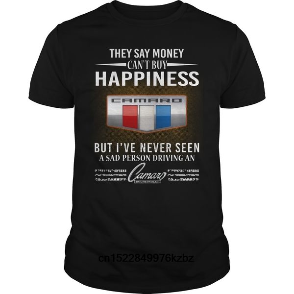 funny men t shirt women novelty tshirt camaro and happiness cool t-shirt