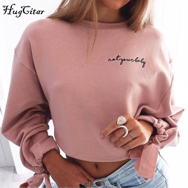 hugcitar letters embroidery sweatshirt autumn female long sleeve women crop pink white solid girl casual pullover, Black
hugcitar letters embroidery sweatshirt autumn female long sleeve women crop pink white solid girl casual pullover, Black