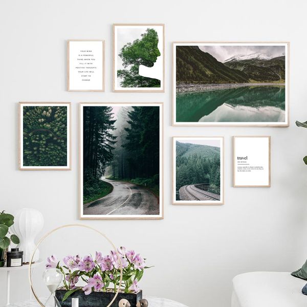 girl silhouette forest road lake quotes wall art canvas painting nordic posters and prints wall pictures for living room decor
girl silhouette forest road lake quotes wall art canvas painting nordic posters and prints wall pictures for living room decor