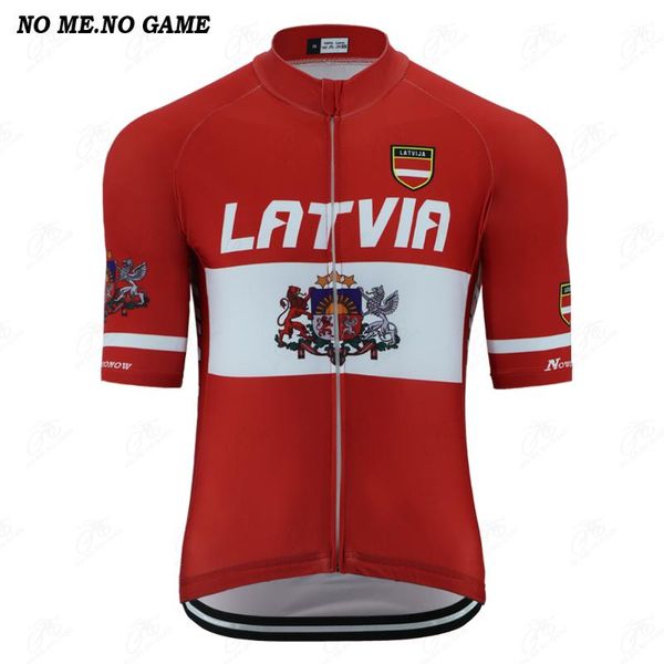 racing jackets no me game-pro latvia national flag emblem retro men pro team cycling jersey road bike clothing breathale wear, Black;red
racing jackets no me game-pro latvia national flag emblem retro men pro team cycling jersey road bike clothing breathale wear, Black;red