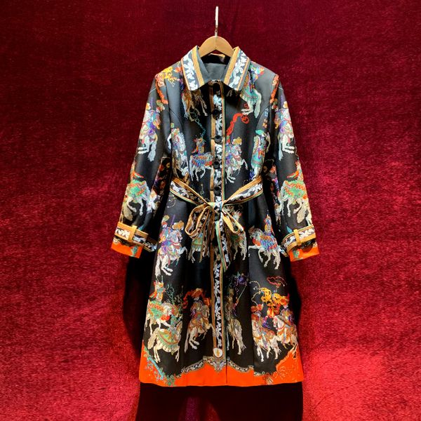 european and american women's clothing 2020 autumn new style long-sleeved single-breasted retro print fashion trench coats, Tan;black
european and american women's clothing 2020 autumn new style long-sleeved single-breasted retro print fashion trench coats, Tan;black