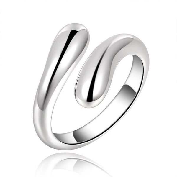 2020 plated titanium stainless steel rings water drop rings never fade elegant women's party rings adjustable size, Silver
2020 plated titanium stainless steel rings water drop rings never fade elegant women's party rings adjustable size, Silver