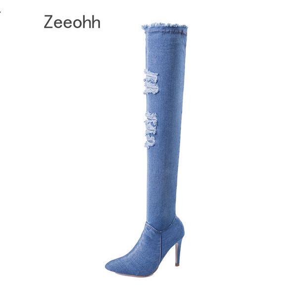 women over the knee high boots slip on autumn winter shoes thin high heel pointed toe all match women boots size 36-42, Black
women over the knee high boots slip on autumn winter shoes thin high heel pointed toe all match women boots size 36-42, Black