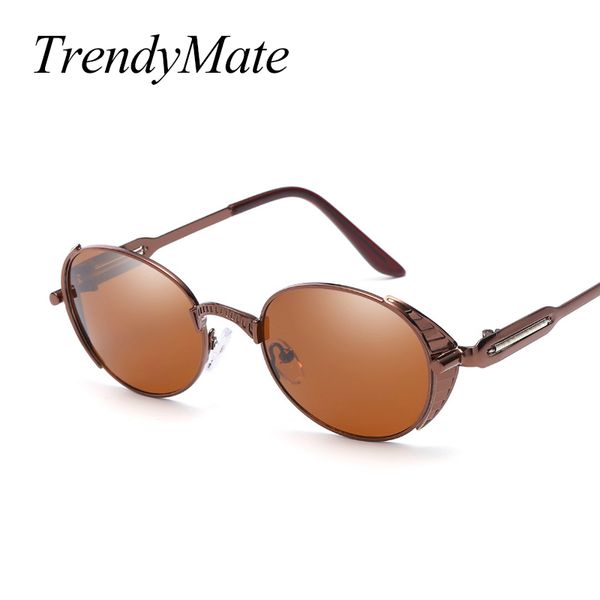 sunglasses trednymate steampunk men sunglass retro vintage round metal wrap brand designer glasses uv400 brown 1194t, White;black
sunglasses trednymate steampunk men sunglass retro vintage round metal wrap brand designer glasses uv400 brown 1194t, White;black
