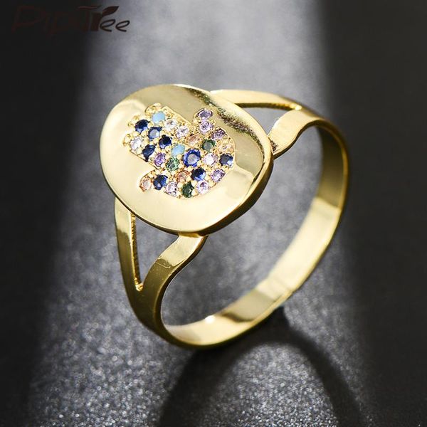 pipitree trendy oval fatima hand ring multi cubic zirconia crystal gold color ring women men's hamsa hand cz jewelry adjustable, Golden;silver
pipitree trendy oval fatima hand ring multi cubic zirconia crystal gold color ring women men's hamsa hand cz jewelry adjustable, Golden;silver