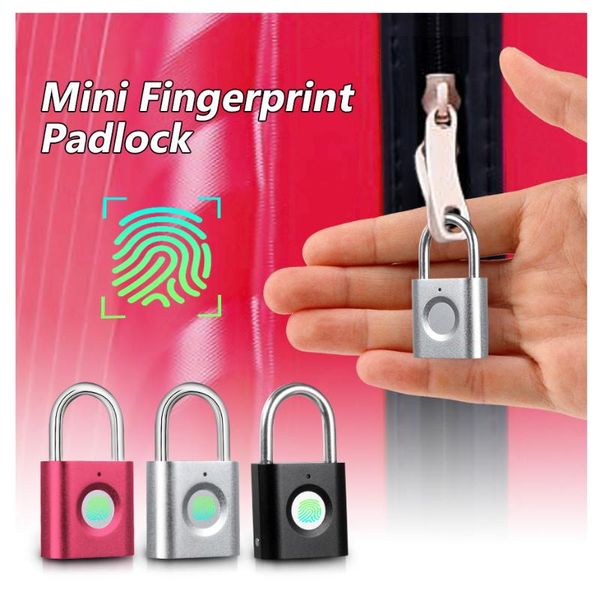 smart lock mini fingerprint padlock door quick unlock usb rechargeable for case bag security electronic
smart lock mini fingerprint padlock door quick unlock usb rechargeable for case bag security electronic