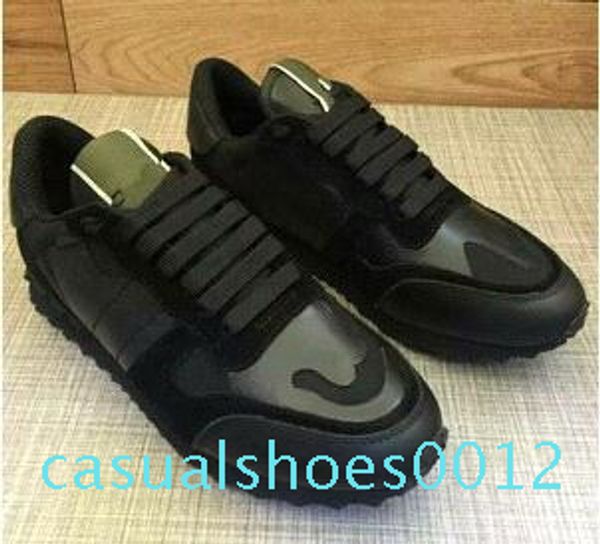 size 35-46 women/men casual shoes camouflage genuine leather lace up couple star shoes rivets flat shoes c12, Black 
size 35-46 women/men casual shoes camouflage genuine leather lace up couple star shoes rivets flat shoes c12, Black