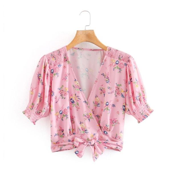 women's blouses & shirts 2021 women v neck flower print casual slim pink blouse female puff sleeve hem bow tied kimono chic blusas ls6, White
women's blouses & shirts 2021 women v neck flower print casual slim pink blouse female puff sleeve hem bow tied kimono chic blusas ls6, White