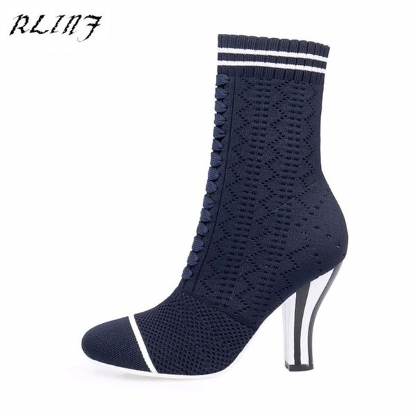 rlinf 2020 spring autumn fashion stretch boots high heels slip on ankle boots shoes for woman plus size square heels, Black
rlinf 2020 spring autumn fashion stretch boots high heels slip on ankle boots shoes for woman plus size square heels, Black