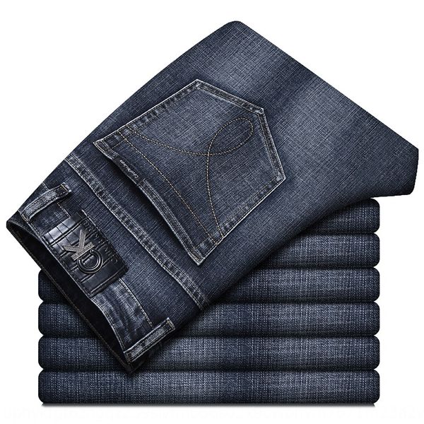 high-grade pure cotton business straight jeans casual jeans men's pants trousers elastic mid-waist washed men's pants suu0v, Blue
high-grade pure cotton business straight jeans casual jeans men's pants trousers elastic mid-waist washed men's pants suu0v, Blue