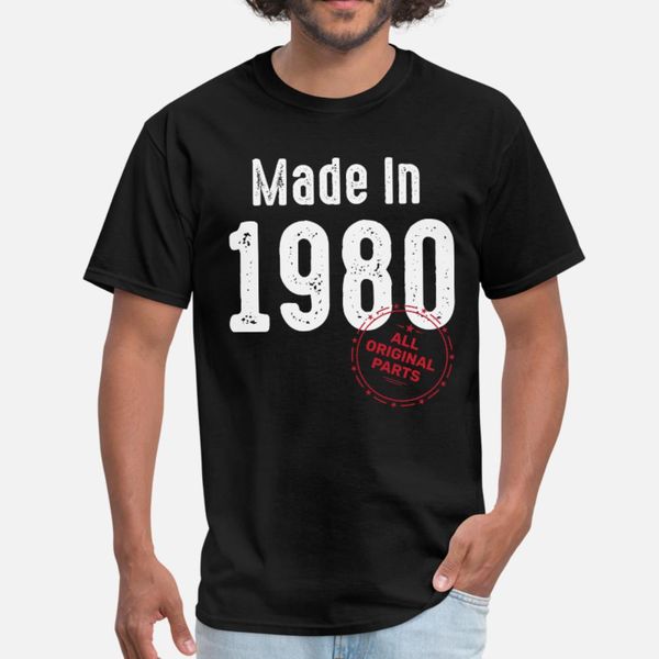 vintage made in 1980 all original parts t shirt men printing cotton s-3xl fit fitness new fashion summer letters shirt
vintage made in 1980 all original parts t shirt men printing cotton s-3xl fit fitness new fashion summer letters shirt