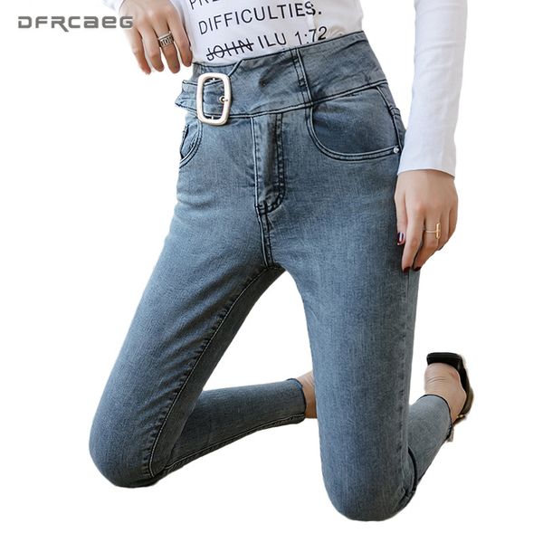 streetwear stretch skinny jeans woman 2020 autumn high waist vintage slim ladies denim pencil pants with pocket female, Blue
streetwear stretch skinny jeans woman 2020 autumn high waist vintage slim ladies denim pencil pants with pocket female, Blue