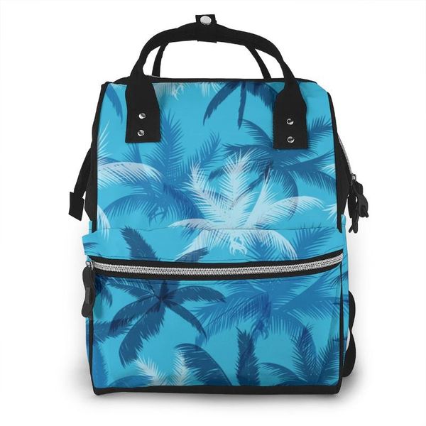 tropical palm leaves blue nappy backpack mummy bag large capacity mom baby multi-function waterproof outdoor travel diaper bag
tropical palm leaves blue nappy backpack mummy bag large capacity mom baby multi-function waterproof outdoor travel diaper bag