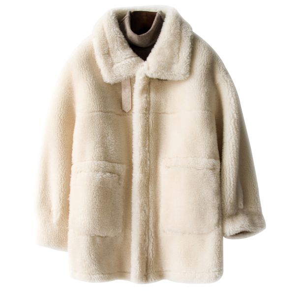 2020 women's clothing winter outerwear coats lamb fur grass short paragraph loose coat 1023, Black
2020 women's clothing winter outerwear coats lamb fur grass short paragraph loose coat 1023, Black