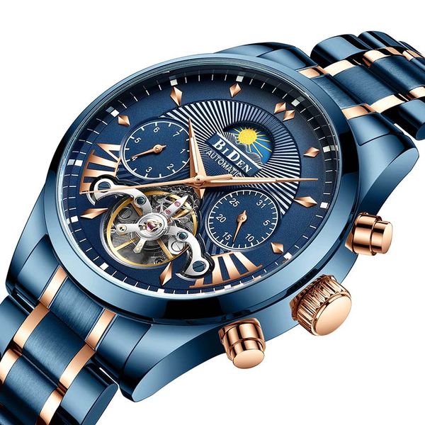 luxury mens watches sports chronograph waterproof analog automatic mechanical watch men full steel wrist watches clock, Slivery;brown
luxury mens watches sports chronograph waterproof analog automatic mechanical watch men full steel wrist watches clock, Slivery;brown