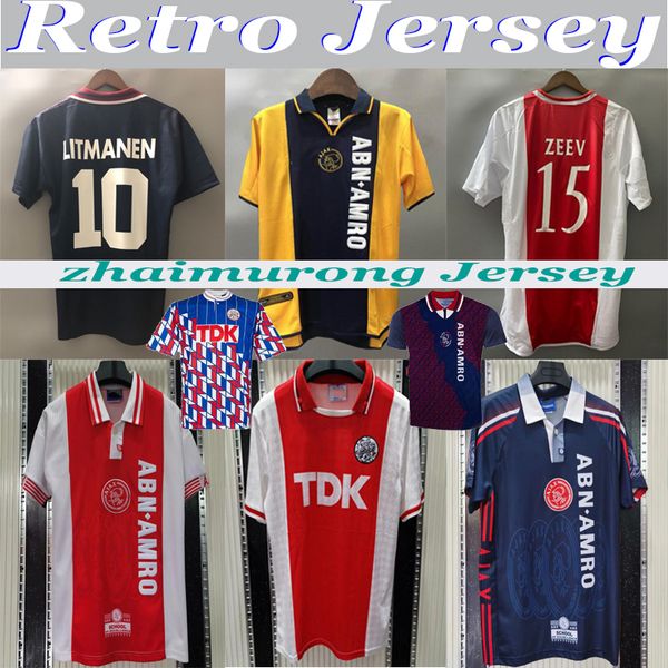 97/98 ajax red retro edition soccer jerseys 94/95 04 05 ajax litmanen kluivert de boer seedorf davids 1990 00/01 football shirt uniform, Black;yellow
97/98 ajax red retro edition soccer jerseys 94/95 04 05 ajax litmanen kluivert de boer seedorf davids 1990 00/01 football shirt uniform, Black;yellow